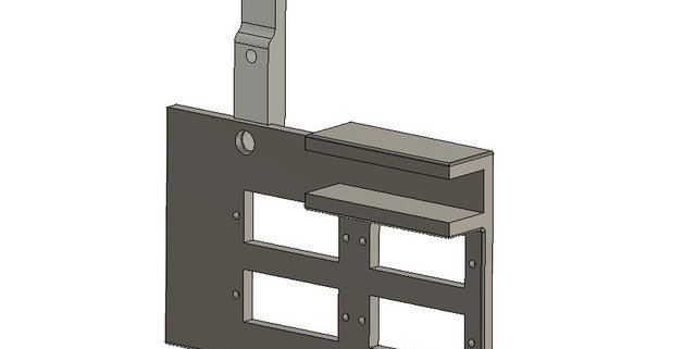4x small digital multi meter bracket for open benchtable